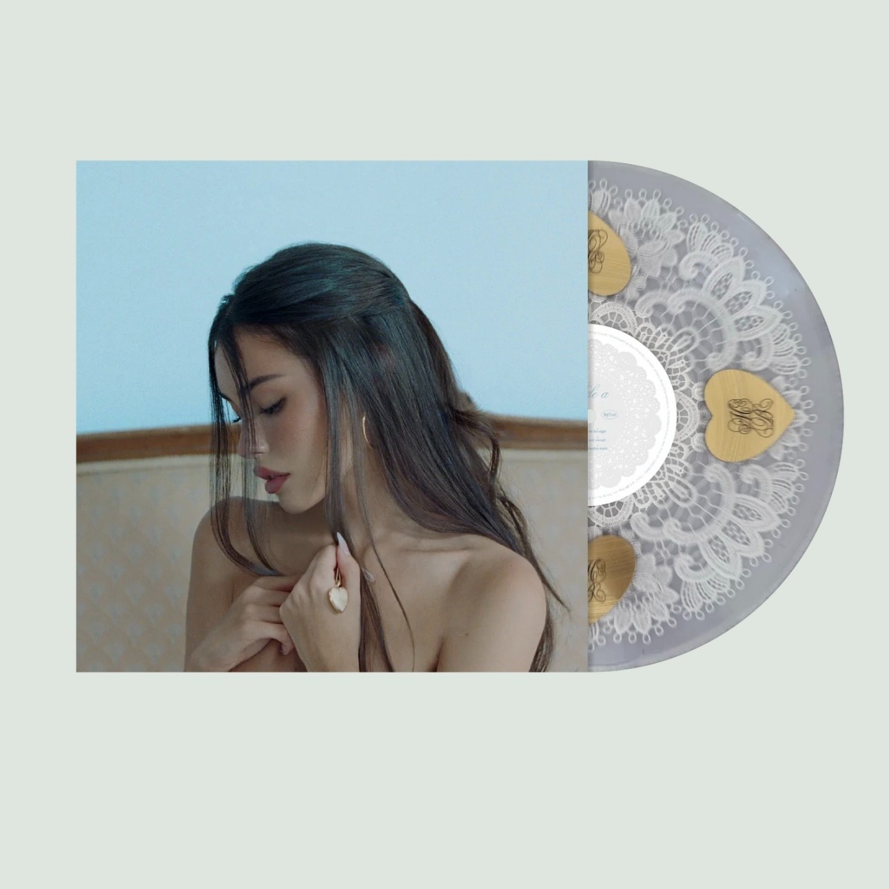 LAST CHANCE Madison Beer Locket and Lace Doily-Filled Vinyl LP Bad World Sealed