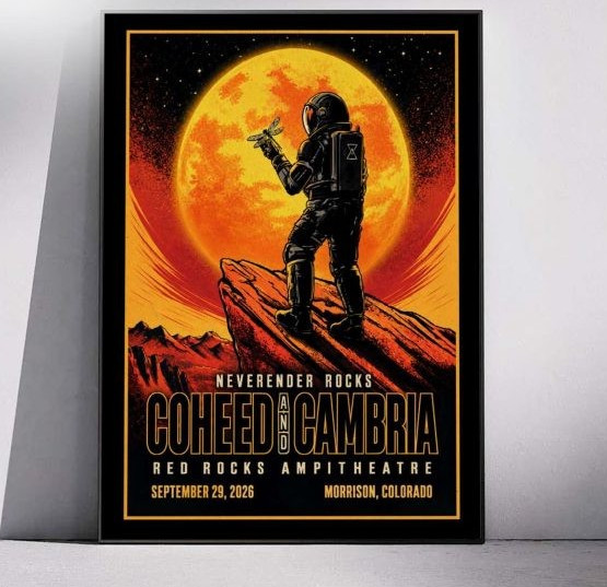 Coheed And Cambria Neverender Rocks Morrison CO Concert Sep 29 2026 Poster