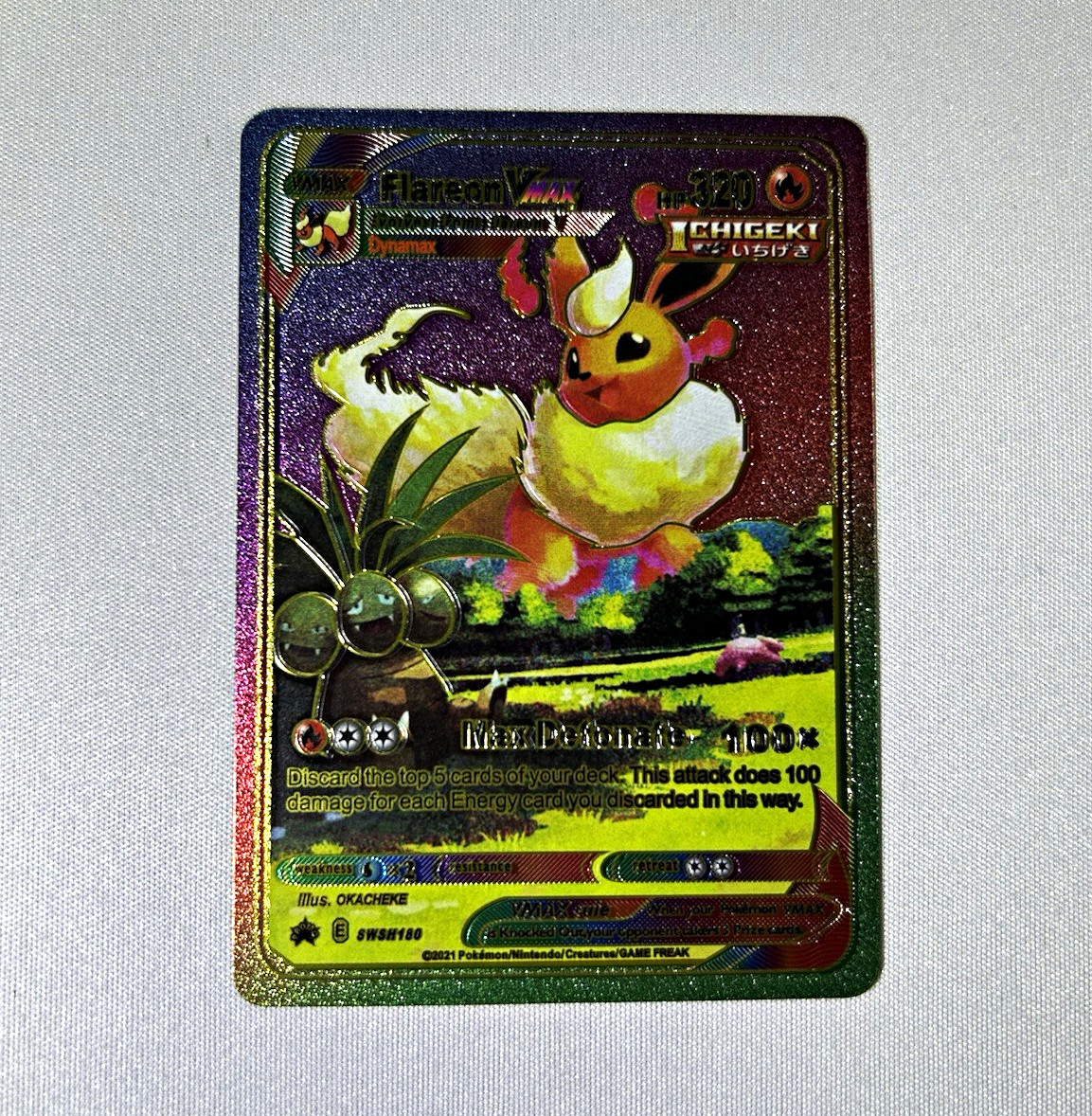 Flareon VMAX Iridescent Card Full Art English
