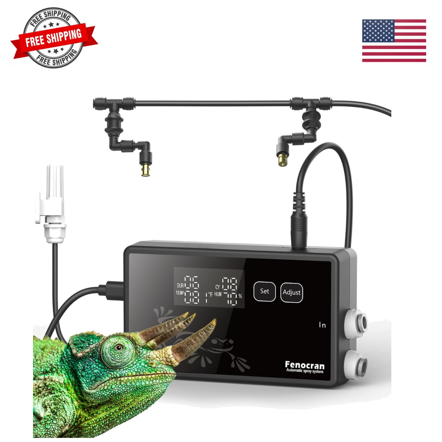 Automatic Reptile Mister System, Reptile Humidifiers Smart Misting System