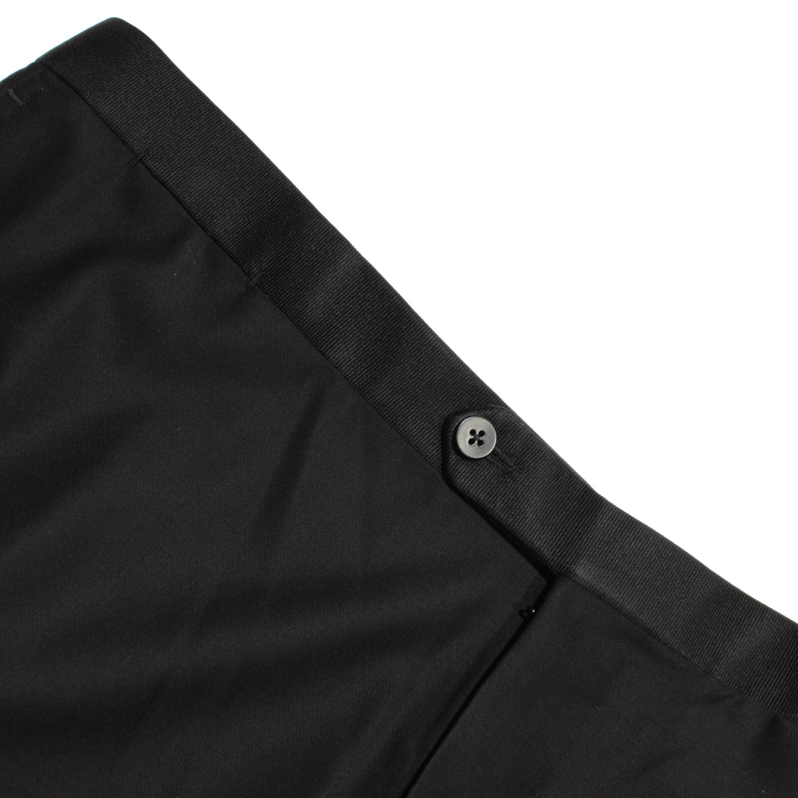 Isaia NWD 100% Wool Flat Front Formal Tuxedo Dress Pants Size 60R (44R US) Black