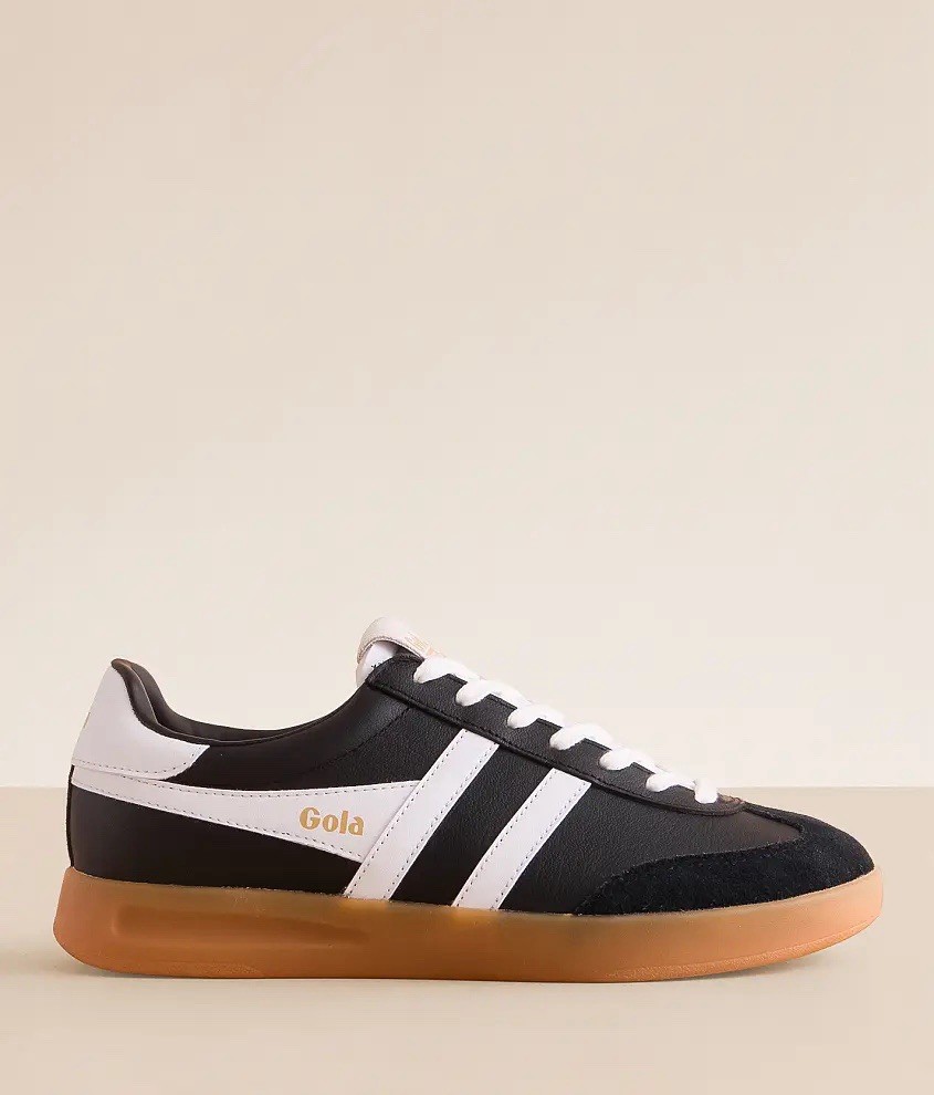 Gola Cyclone Leather Sneaker Women’s Black CLB743BW Size 8 New Gola Cyclone Leather Sneaker Women’s Black CLB743BW Size 8 New