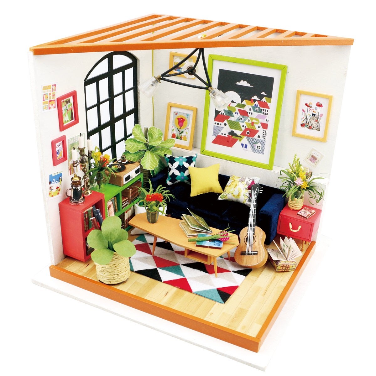 Robotime Rolife Locus\'s Sitting Room DG106 DIY Miniature House Room Kit NEW