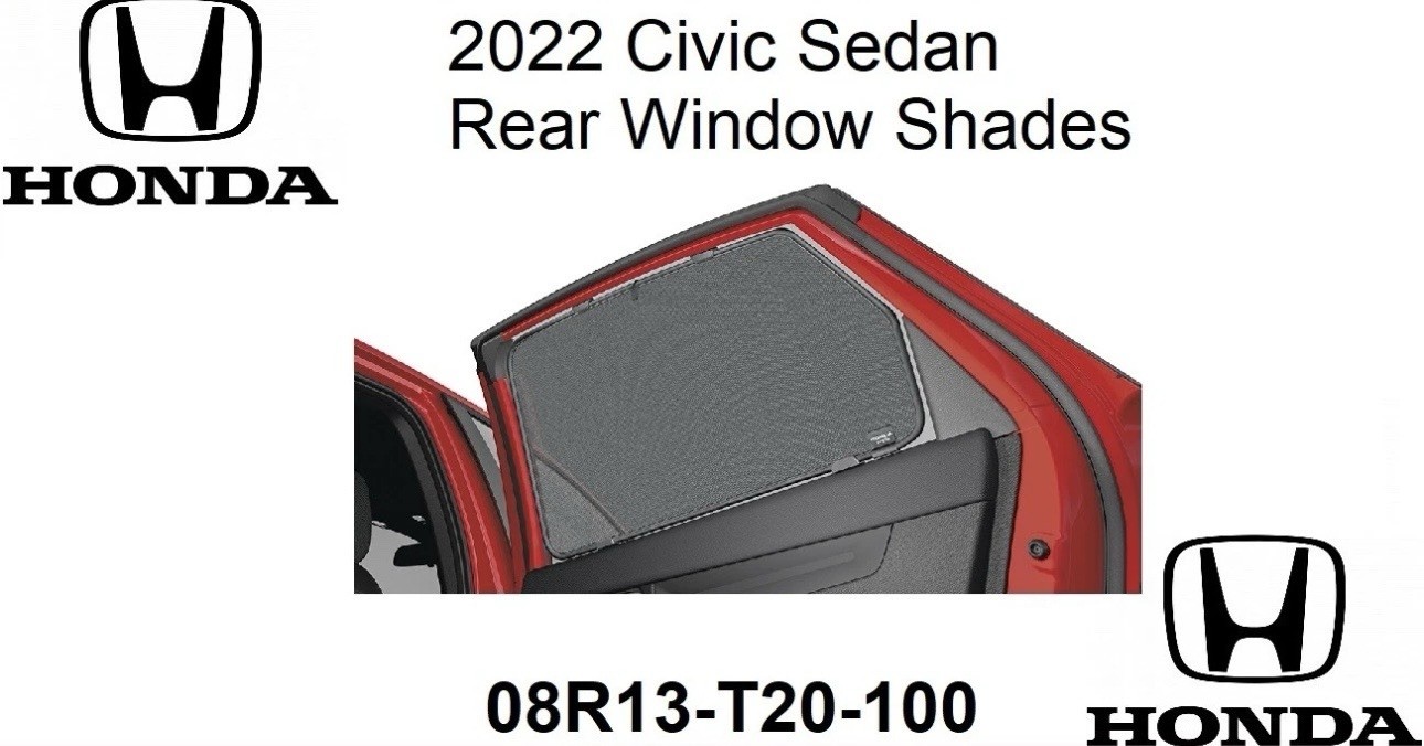 Genuine Honda 2022-2026 Honda Civic - Rear Window Shades 08R13-T47-100