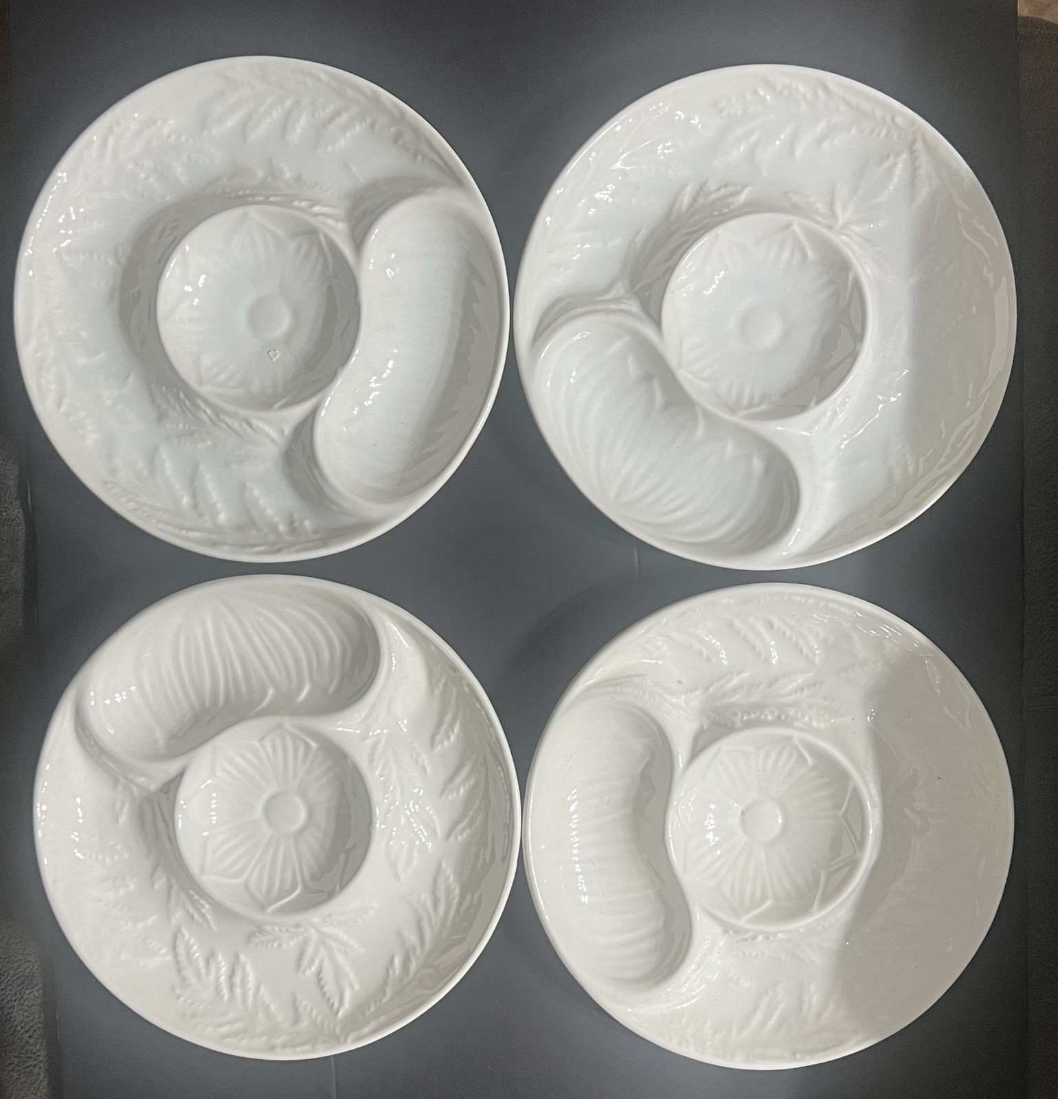 William Sonoma Chip And Dip Serving Plate Set Of 4(kit)