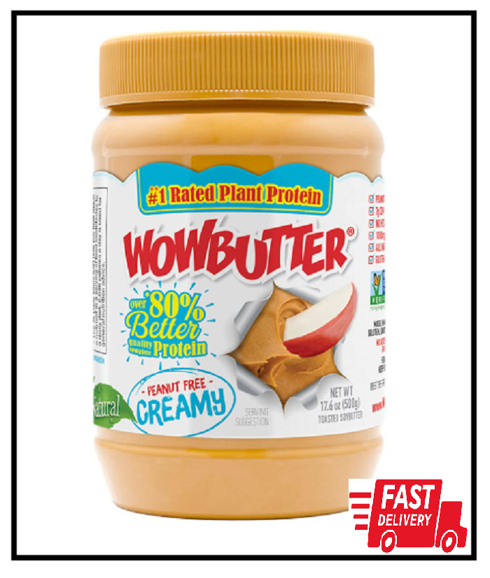 Wowbutter Natural Peanut Free Creamy 1.1lb Jar