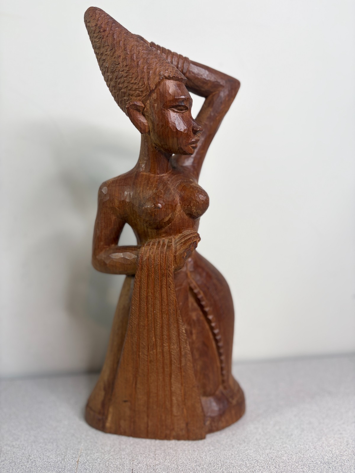 Vtg Hand Carved African Tribal Woman Art 14 Vtg Hand Carved African Tribal Woman Art 14