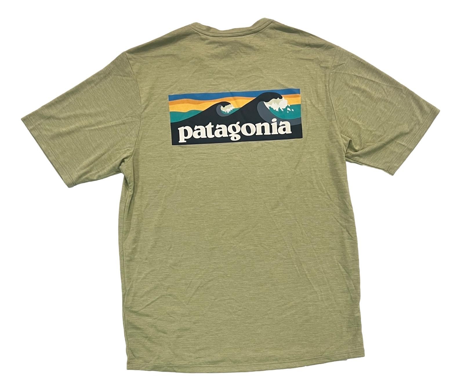 Patagonia Men\'s Capilene Cool Daily Short Sleeve Boardshort Logo T Shirt 45481