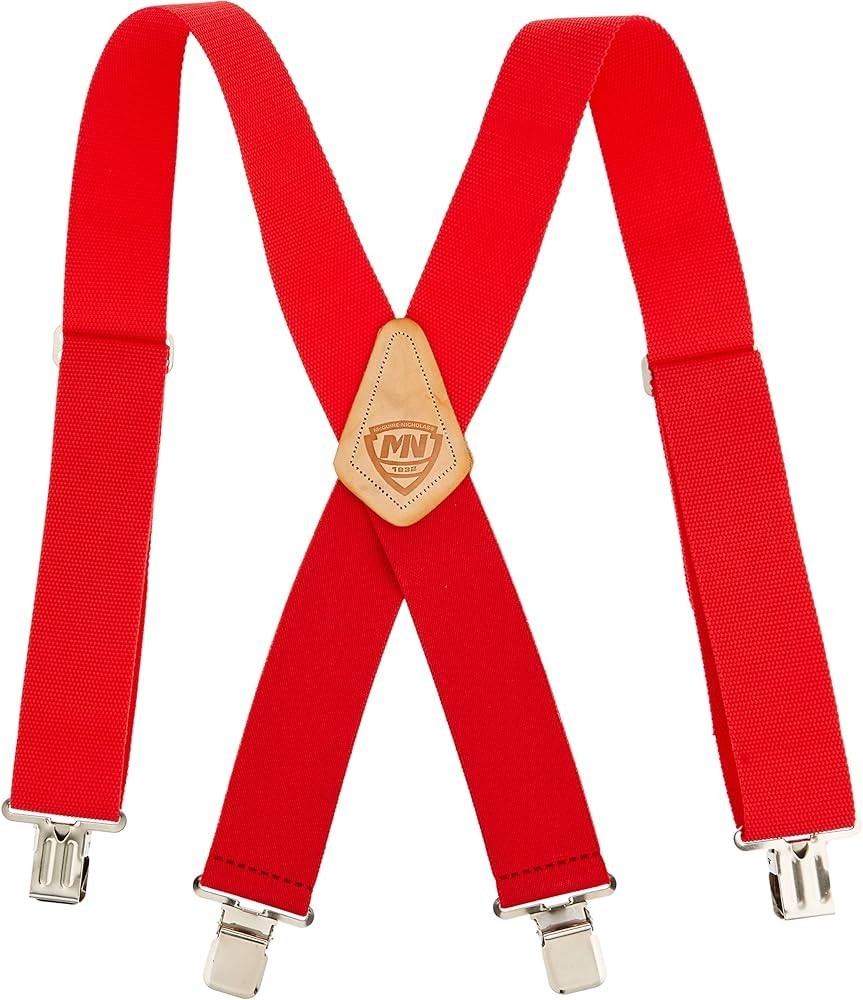 McGuire-Nicholas Heavy Duty Work Suspenders Adjustable Elastic Tool Belt Suspend