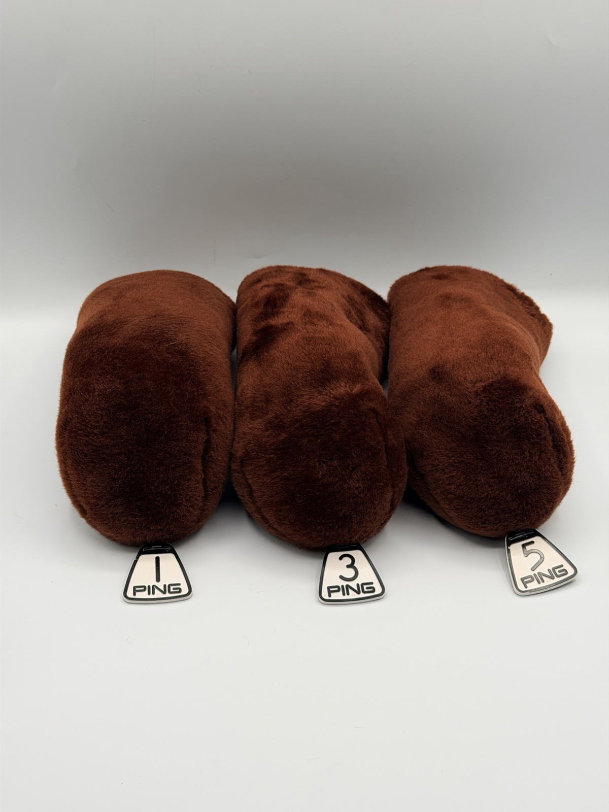 Vintage Ping Karsten ORIGINAL Plush Golf Club/Wood Head Cover SET OF 3 Vintage Ping Karsten ORIGINAL Plush Golf Club/Wood Head Cover SET OF 3
