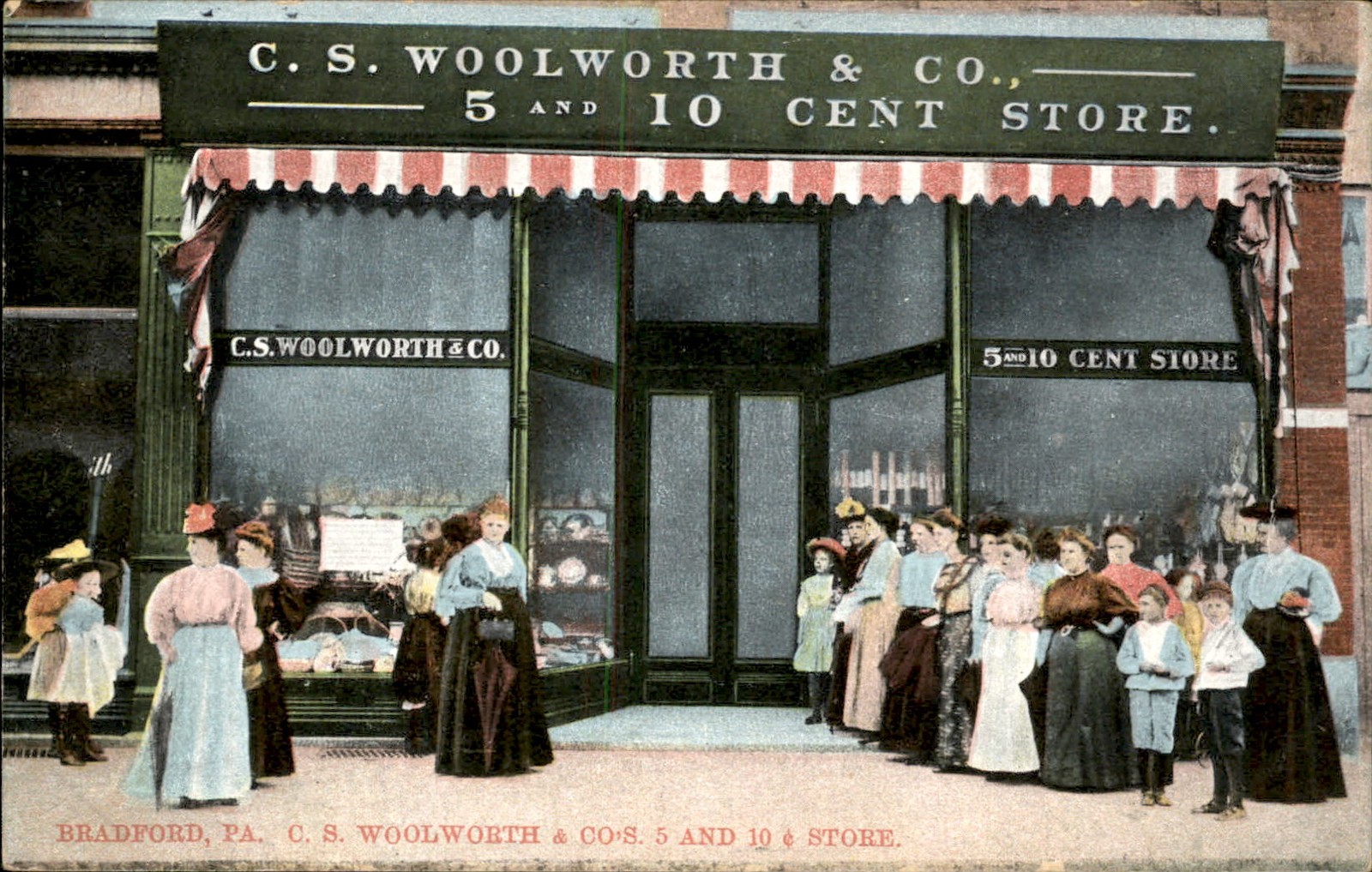 Bradford PA Woolworth 5 and 10 Cent Store c1910 Vintage Postcard bhn