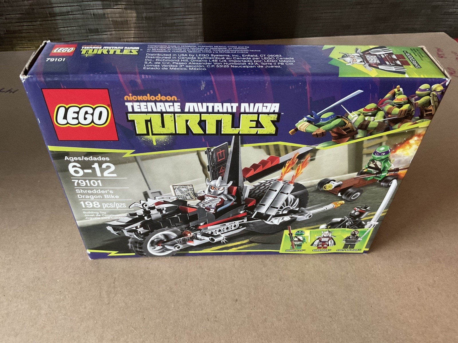 NEW Lego 79101 TMNT Shredder's Dragon Bike 198 Pieces RETIRED NISB