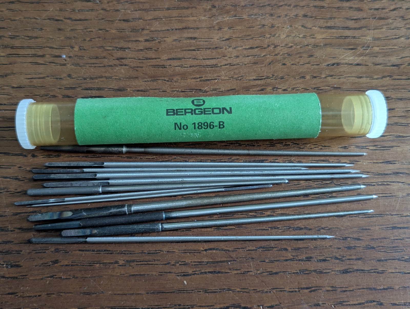 Bergeon 1896-B Smoothing Broaches, Used, Watchmaker Tools #A38