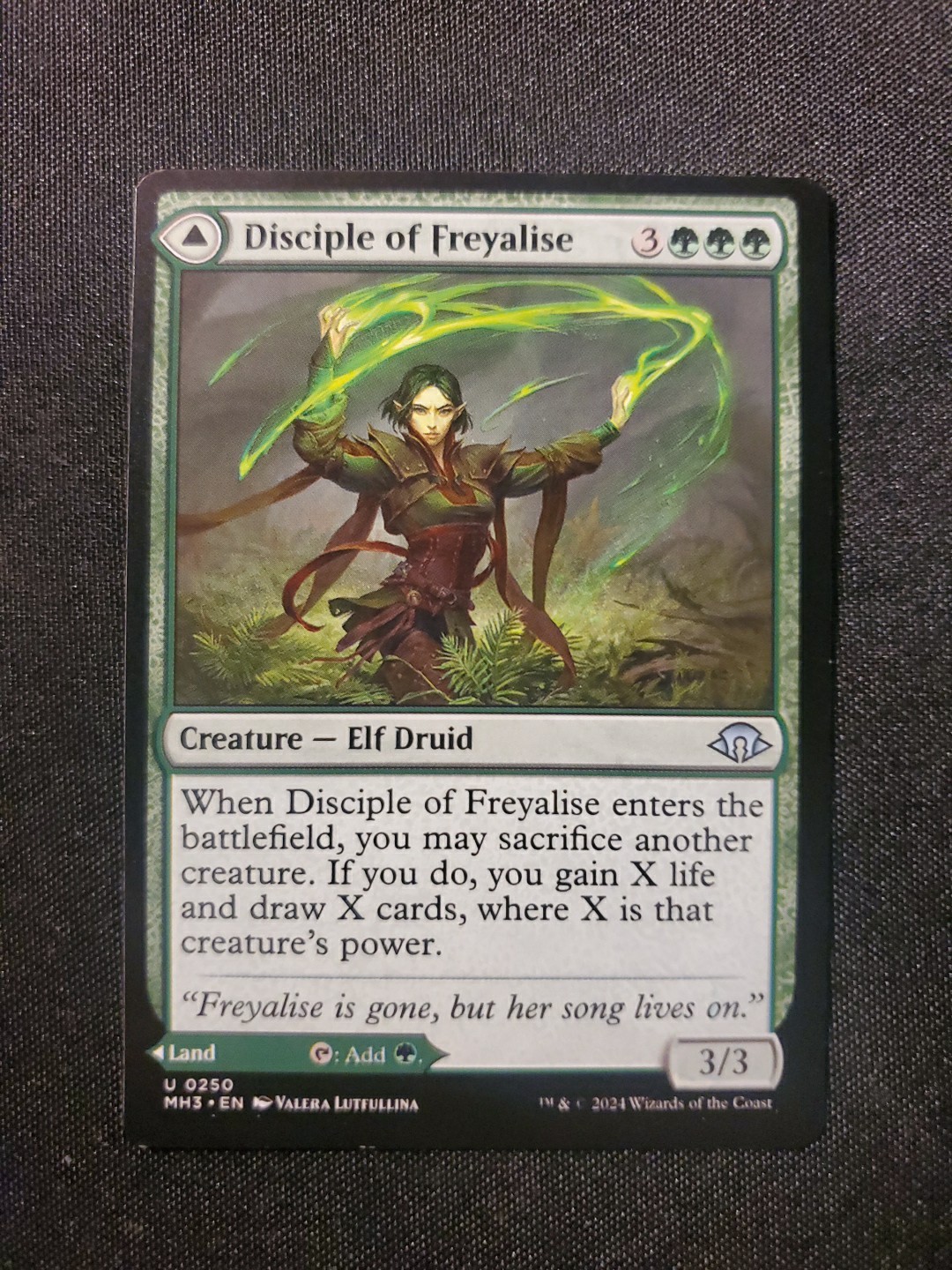 Disciple of Freyalise NM Regular MTG Modern Horizons 3 Unplayed Magic Gathering