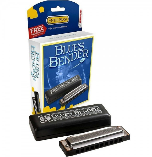 Hohner Blues Bender Professional Diatonic Harmonica in Key of F MODEL BBBX-F Hohner Blues Bender Professional Diatonic Harmonica in Key of F MODEL BBBX-F