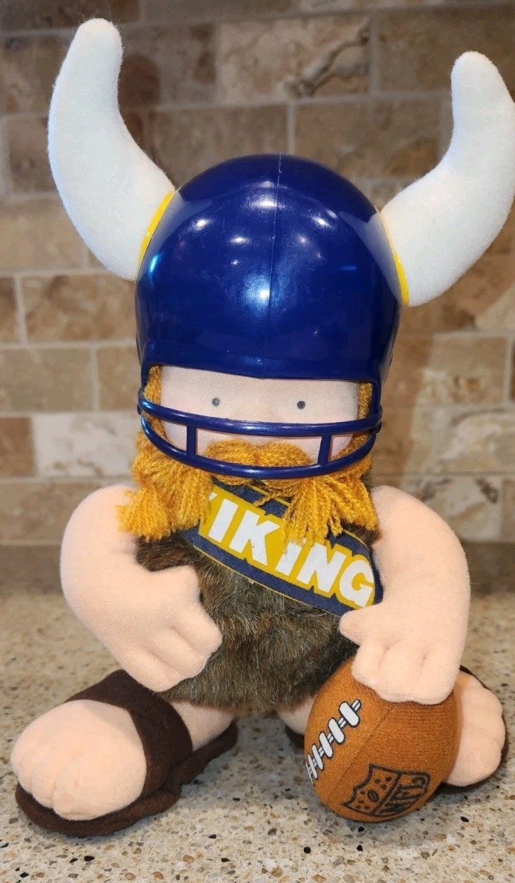 1983 Minnesota Vikings Huddles Plush Doll Mascot Tudor Games Vintage 80s NFL