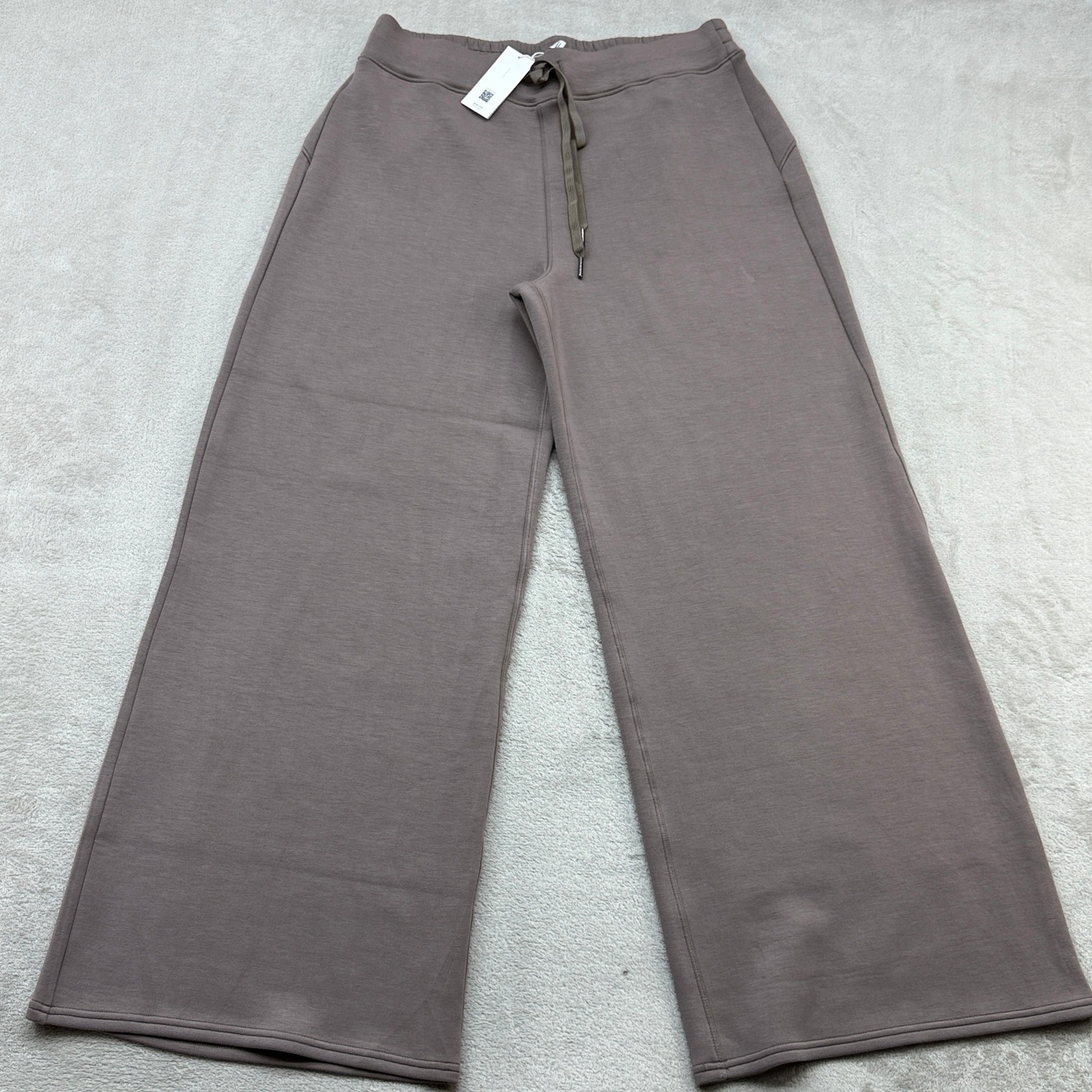 Spanx Air Essentials Wide Leg Pant Women XL Smoke Loungewear Quiet Luxury Travel