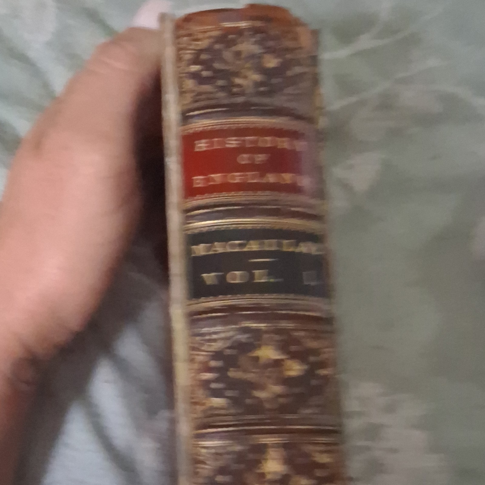 Lord Macaulay History of England Vol I Leather 3-Vols Longmans London 1875