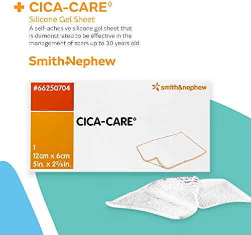PHARMAIDEA Srl CICA-Care Self-Adhesive Silicone Gel Sheet for Scar Management, W