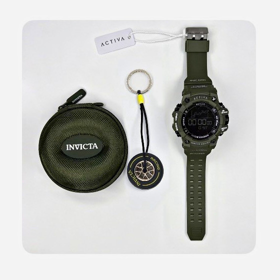 Activa ACW-GA-M-105 Digital Quartz Sports Watch 50mm Green 50m Alarm Timer Activa ACW-GA-M-105 Digital Quartz Sports Watch 50mm Green 50m Alarm Timer
