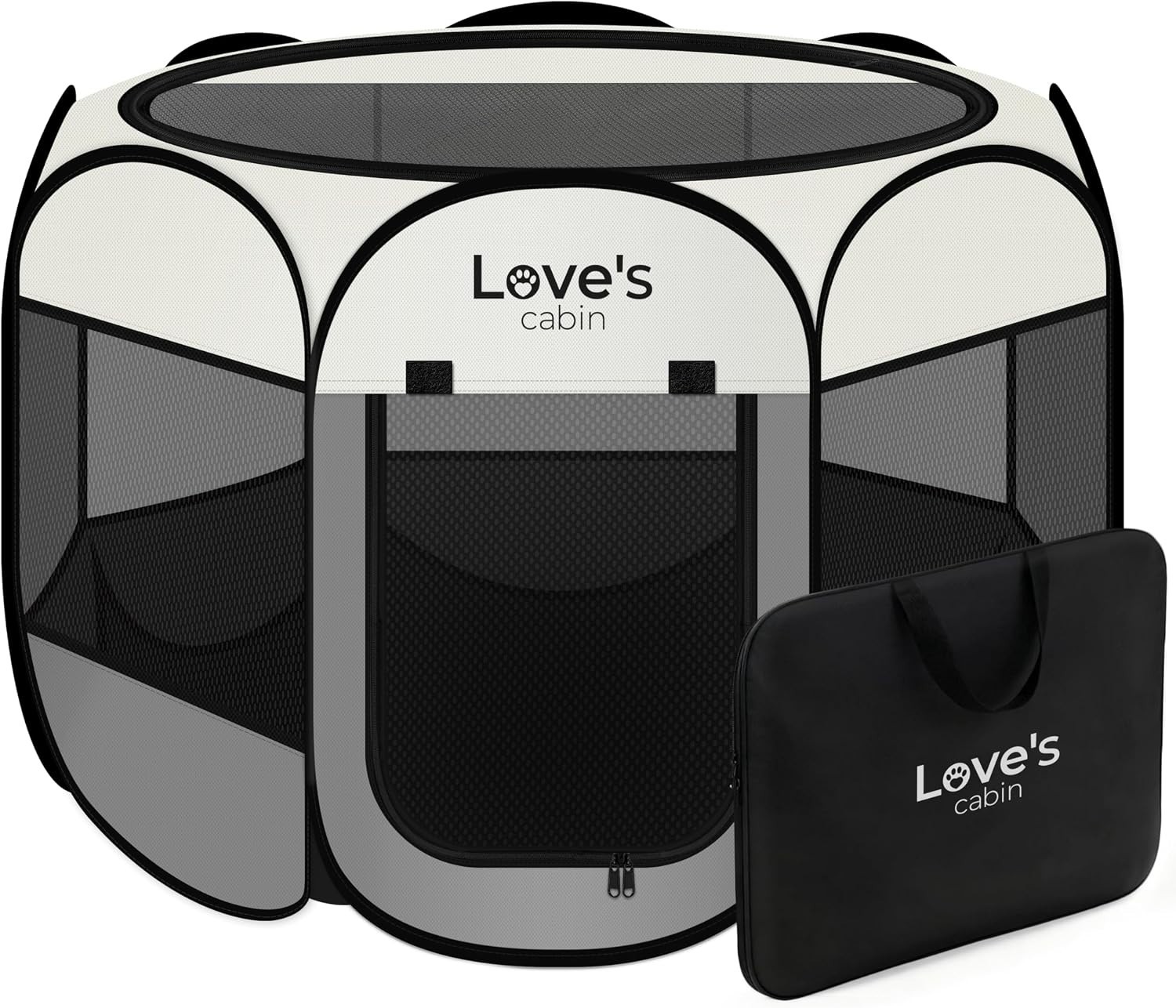 Love's cabin Pet Playpen Dog Puppy Tent Portable Foldable Indoor Outdoor