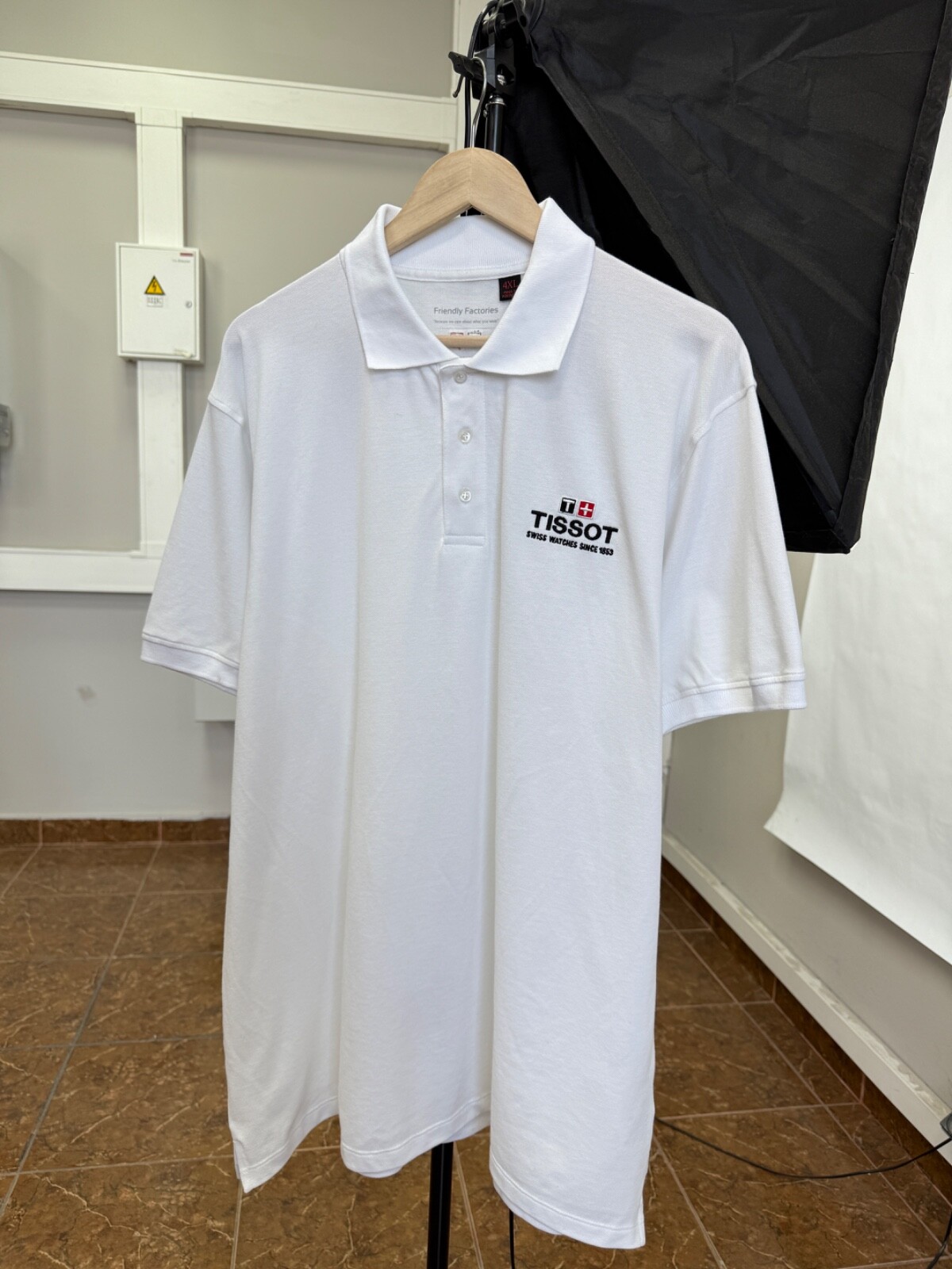 🇨🇭Y2K Tissot Swiss Watches Since 1853 Polo T-Shirt Rare Retro size 4XL