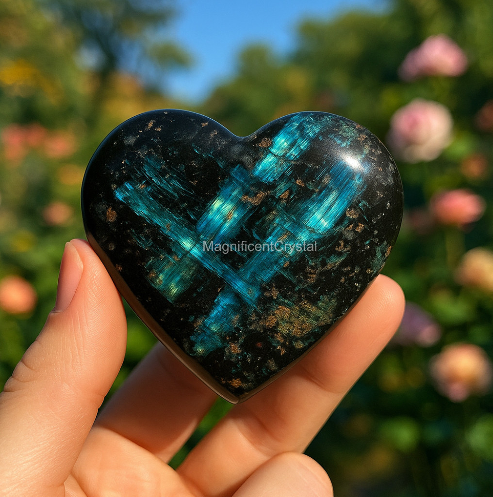 Natural Arfvedsonite Stone Heart Black Flashy Crystal Home Decor Healing Gifts Natural Arfvedsonite Stone Heart Black Flashy Crystal Home Decor Healing Gifts