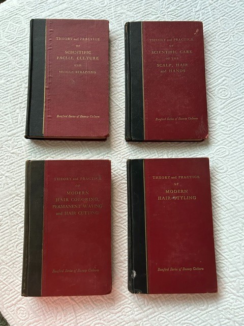 Vintage 1930's Banford Series of Beauty Culture Cosmetology Book Set