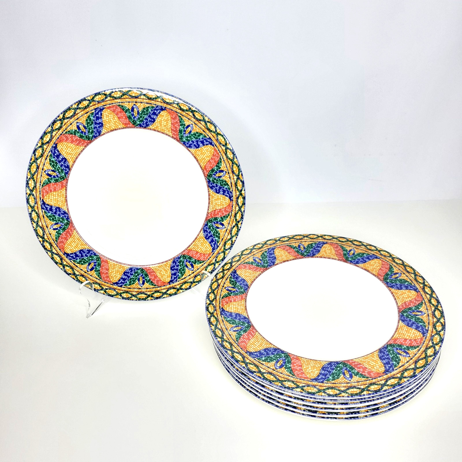 Set of 7 Mikasa Sao Paulo Ultima Ceramic 10 5/8\