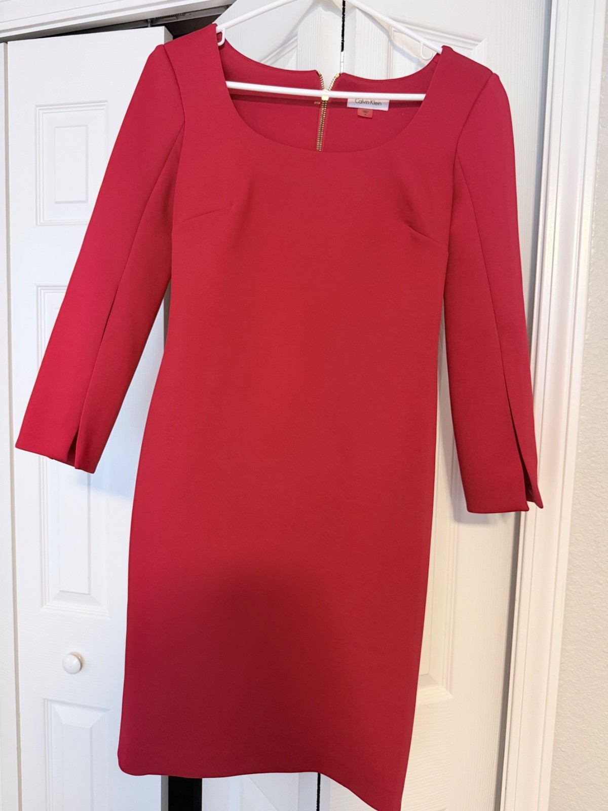 Calvin Klein CD7B4X6R Women\'s Size 10 Cocktail Dress - Red