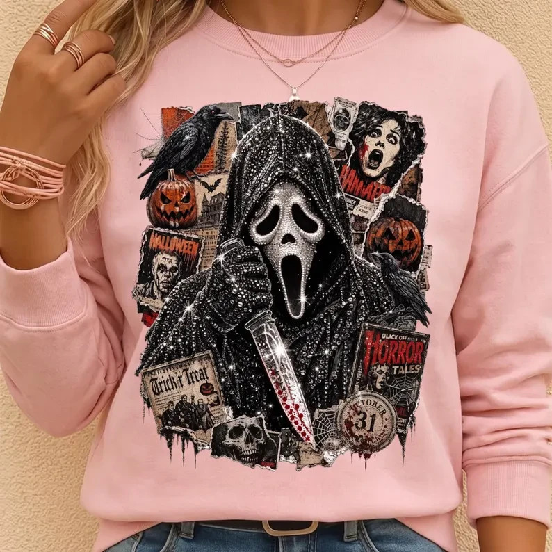 Halloween Horror Crew Swetshirt: The Boys Are Back In Town Shirt