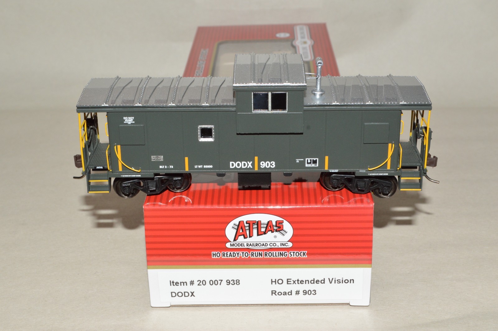 HO Atlas Master DODX military Department of Defense EV caboose car train 903