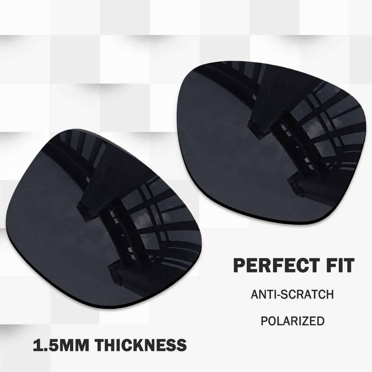 1.5MM POLARIZED Replacement Lenses for Ray-Ban RB4171 54mm Sunglasses Frame