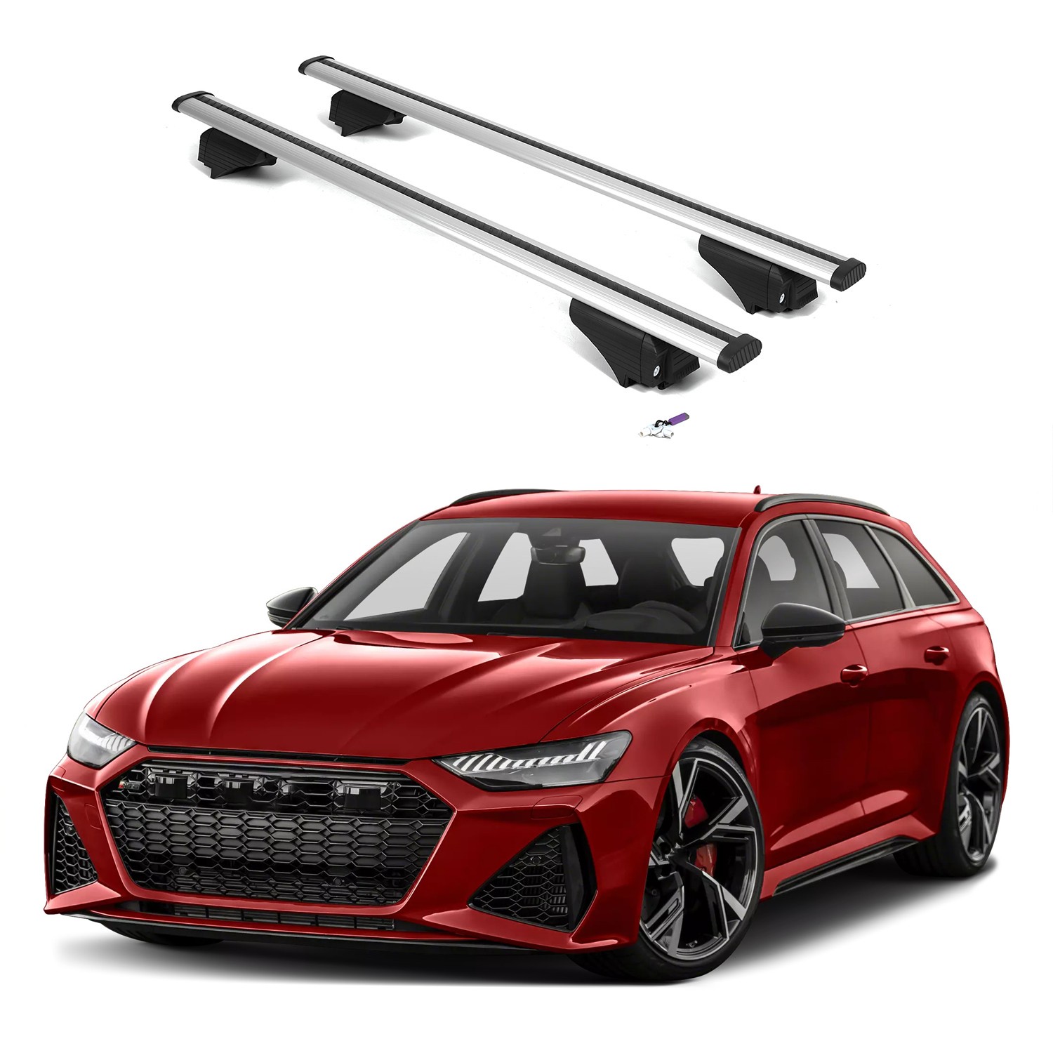 ERKUL Roof Rack Cross Bars for Audi RS6 RS6 Avant 2021-2026 OPEN-BOX