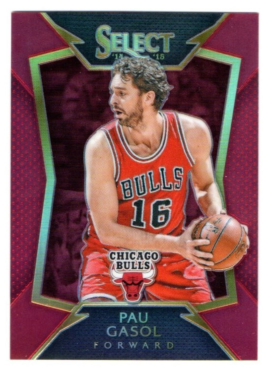 2014-15 Panini Select Pau Gasol #41 Red Prizm #'d 055/149 
