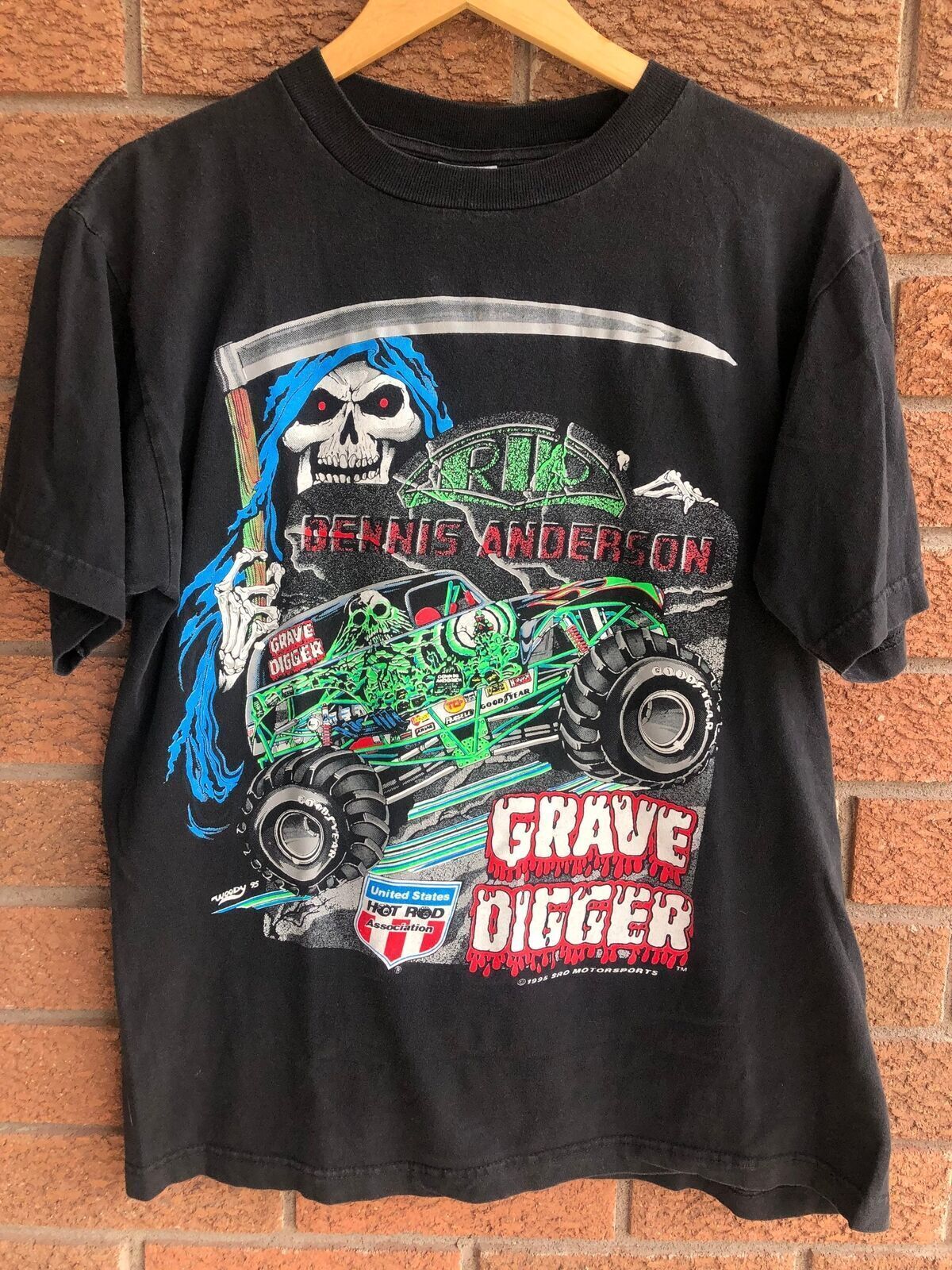 Vintage Grave Digger 1995 T-shirt 100% reprint tee