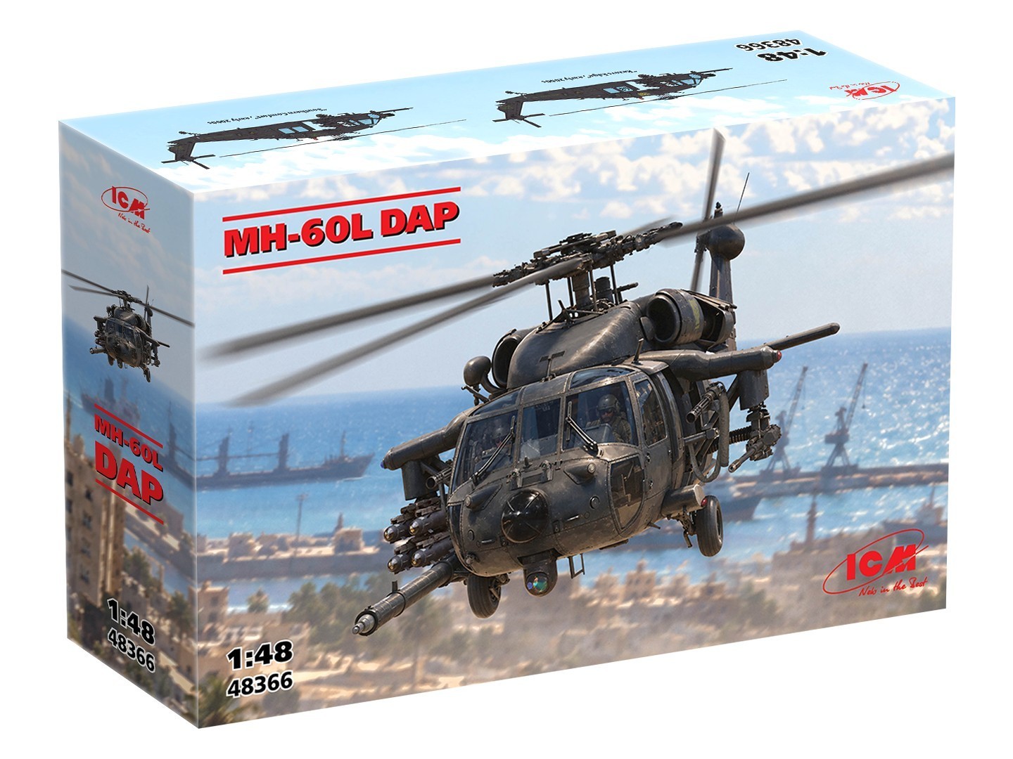 ICM 48366 - MH-60L DAP US Special Forces Attack Helicopter - 1:48  Model Kit
