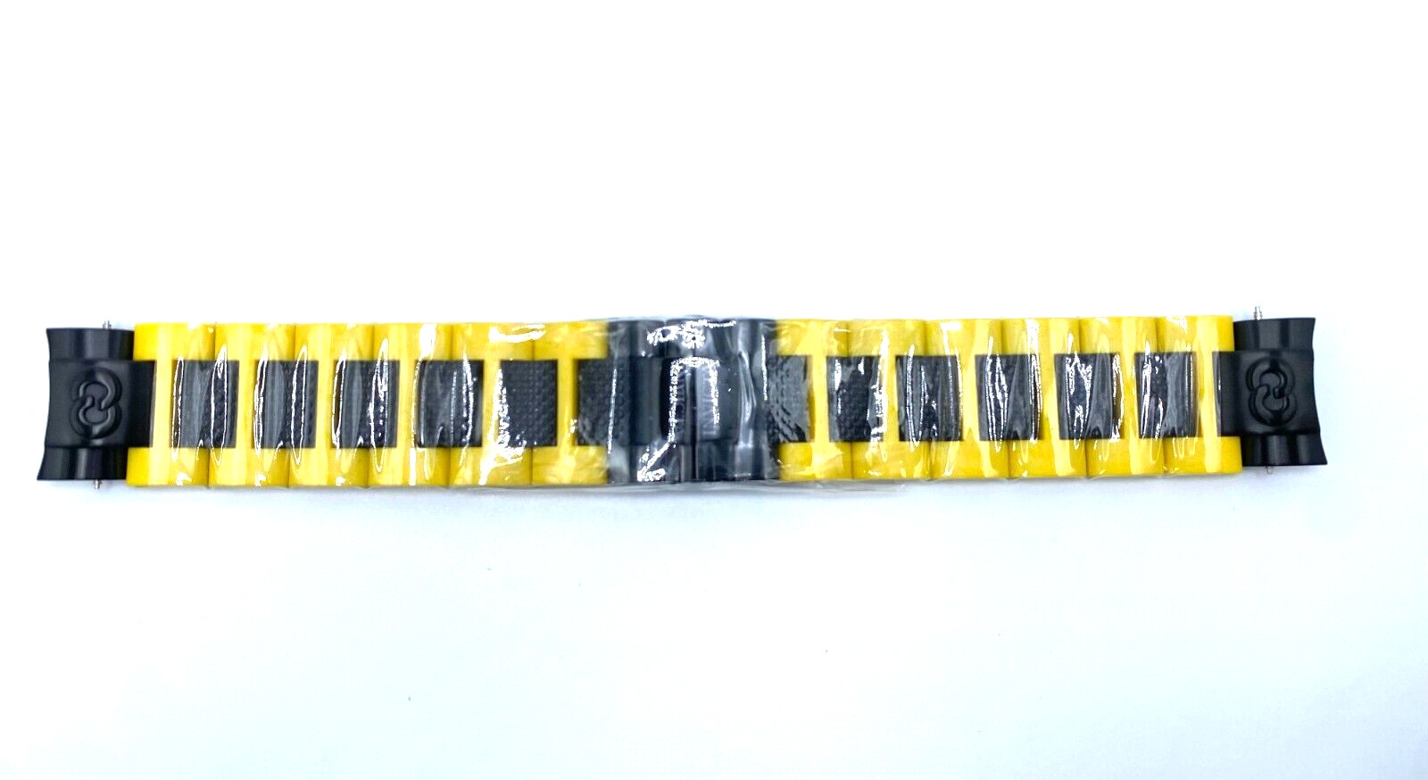 Authentic Invicta Corduba 6681 Yellow Polyurethane & Black Plated Watch Band Authentic Invicta Corduba 6681 Yellow Polyurethane & Black Plated Watch Band