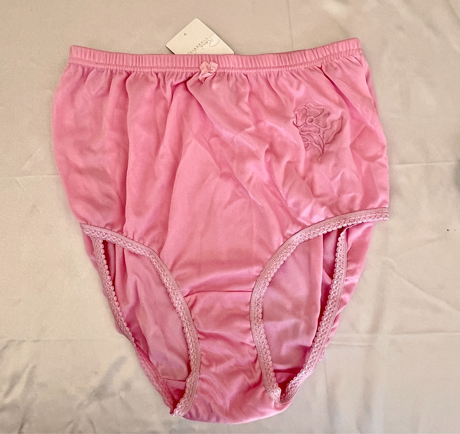 Vintage Rene Rofe High Waist Embroidered Brief Size 9 NWT Vintage Rene Rofe High Waist Embroidered Brief Size 9 NWT