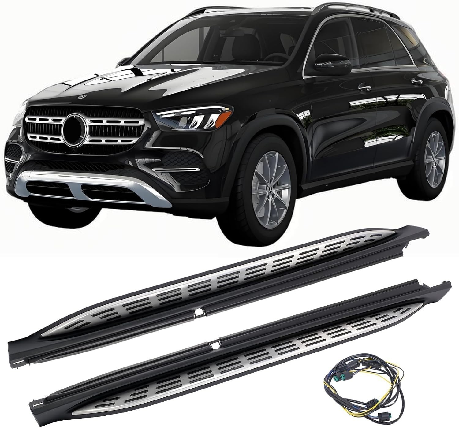 2PCS Side Step Boards with Led Illumination for 2020-2025 Mercedes Benz W167 GLE