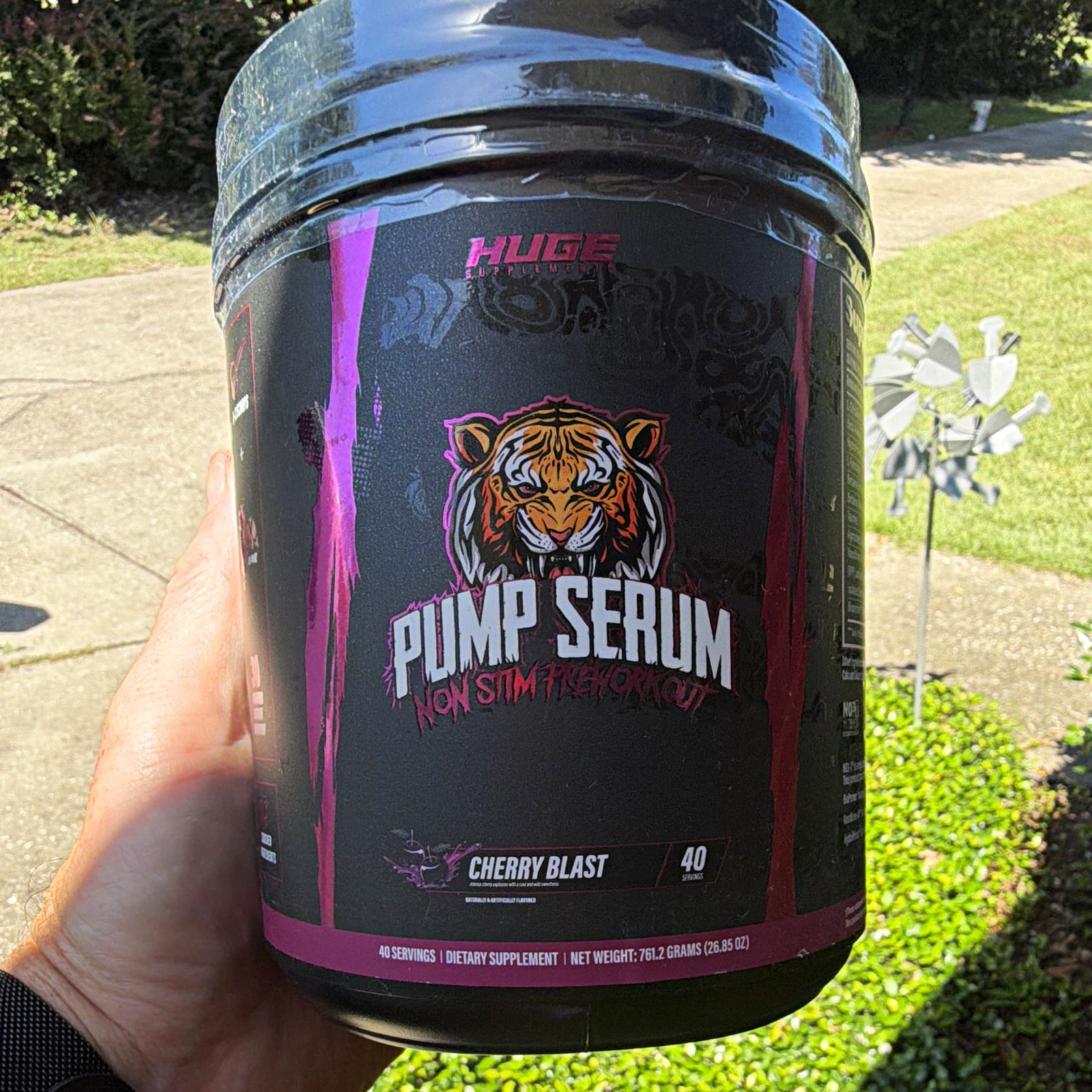 Huge Supplements Pump Serum Cherry Blast 40 Serv Exp 04/2026