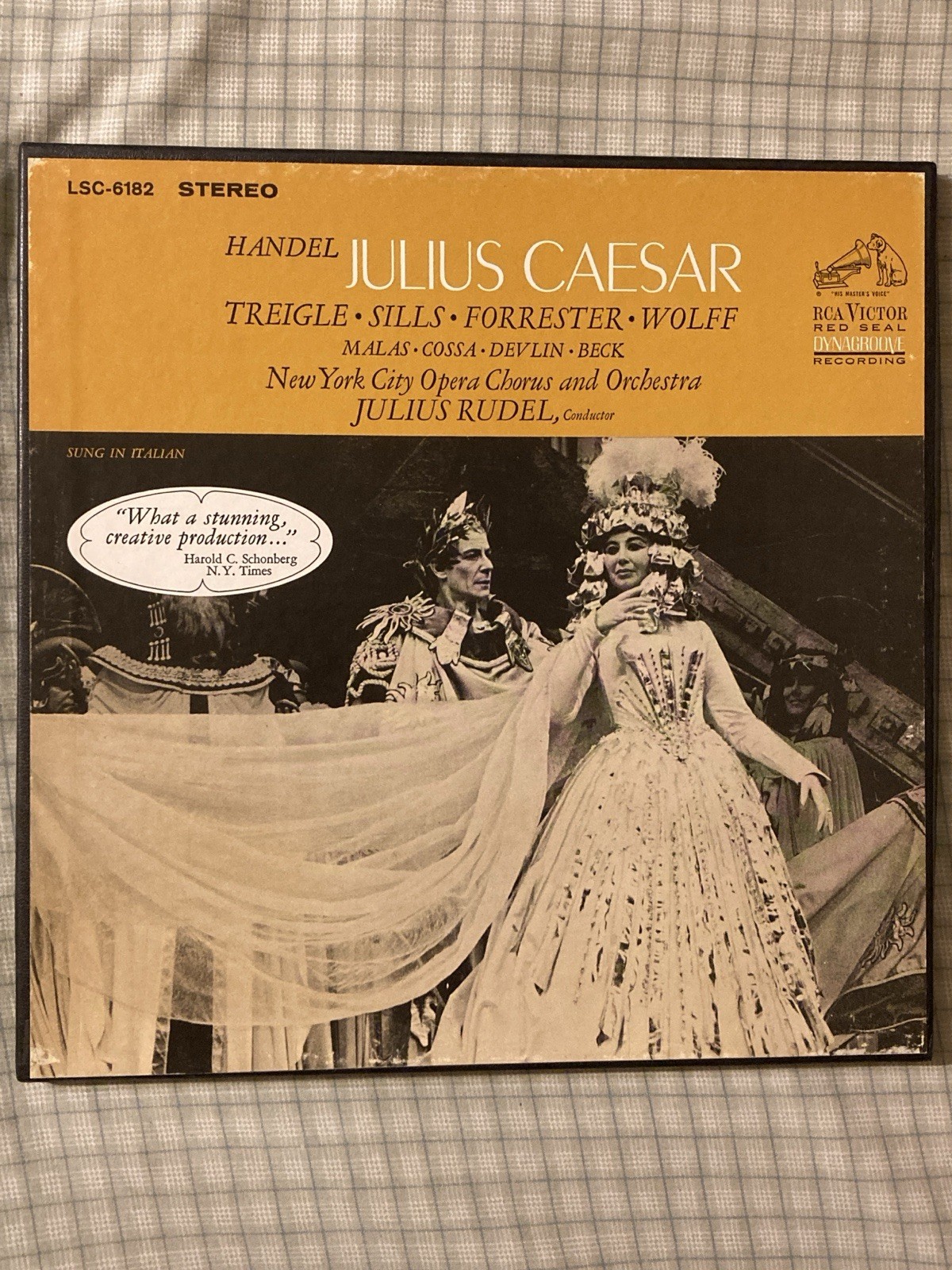 RCA Victor Red Seal Handel Julius Caesar Stereo Julius Rudel LSC-6182 RCA Victor Red Seal Handel Julius Caesar Stereo Julius Rudel LSC-6182