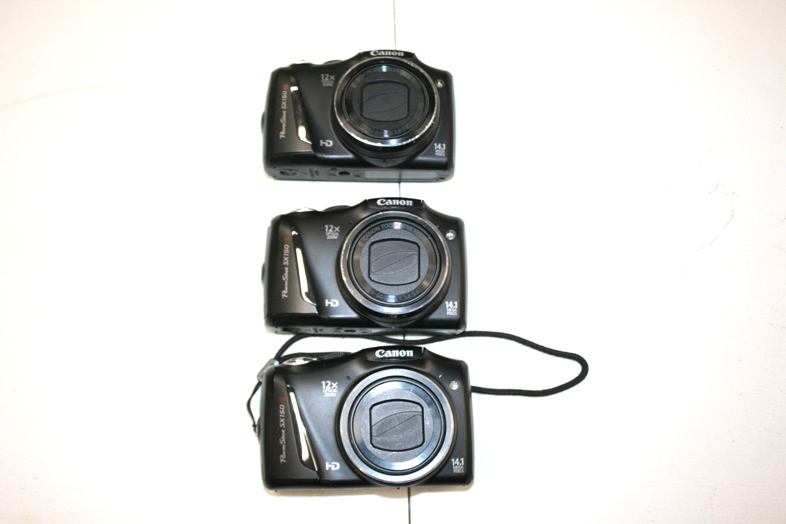Canon PowerShot SX150 IS 14.1MP Digital Camera - Black Working Perfectly