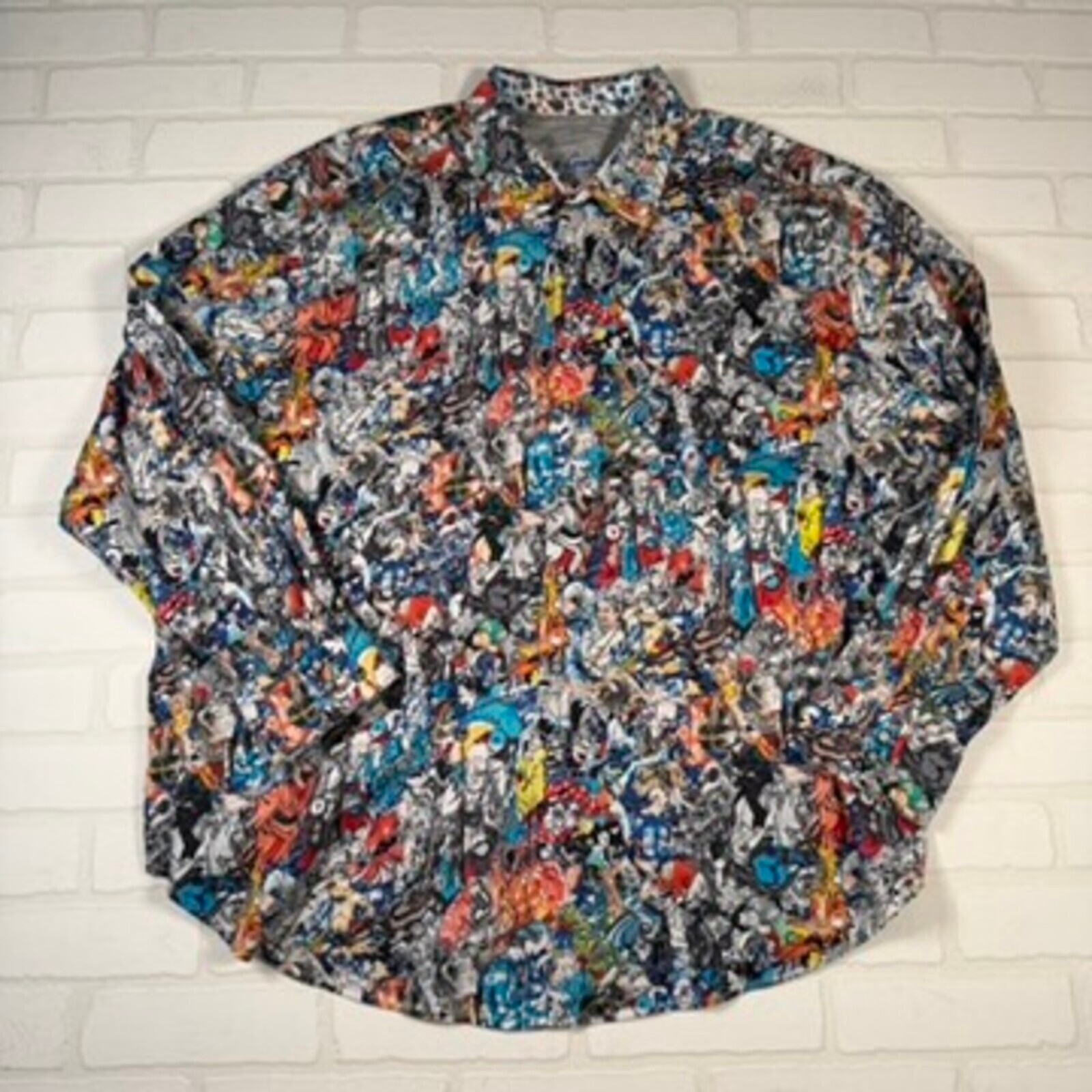 Robert Graham Multicolor Samurai Japan Graphic Button-Up Long Sleeve Shirt 3XL Robert Graham Multicolor Samurai Japan Graphic Button-Up Long Sleeve Shirt 3XL
