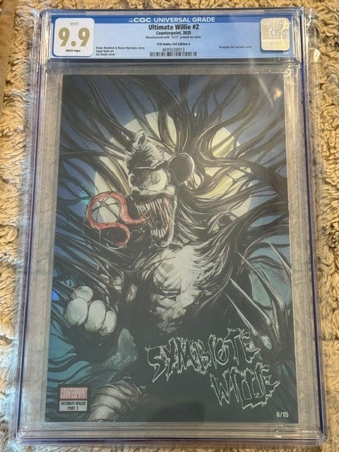 Ultimate Willie #2: Symbiote Willy Foil LTD to 15 Copies SLABBED by CGC 9.9