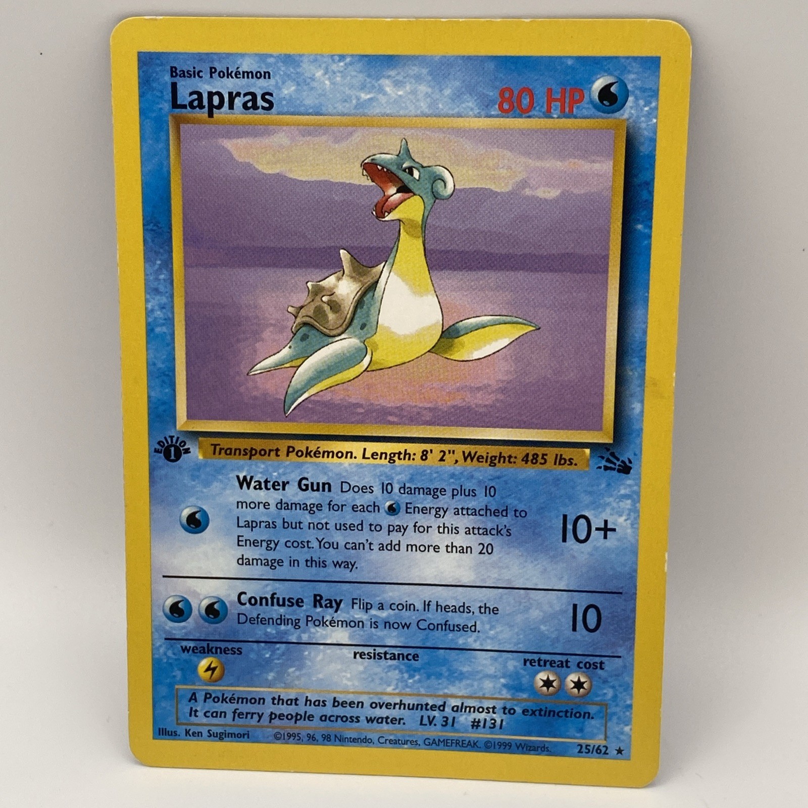 Lapras 25/62 Fossil Regular