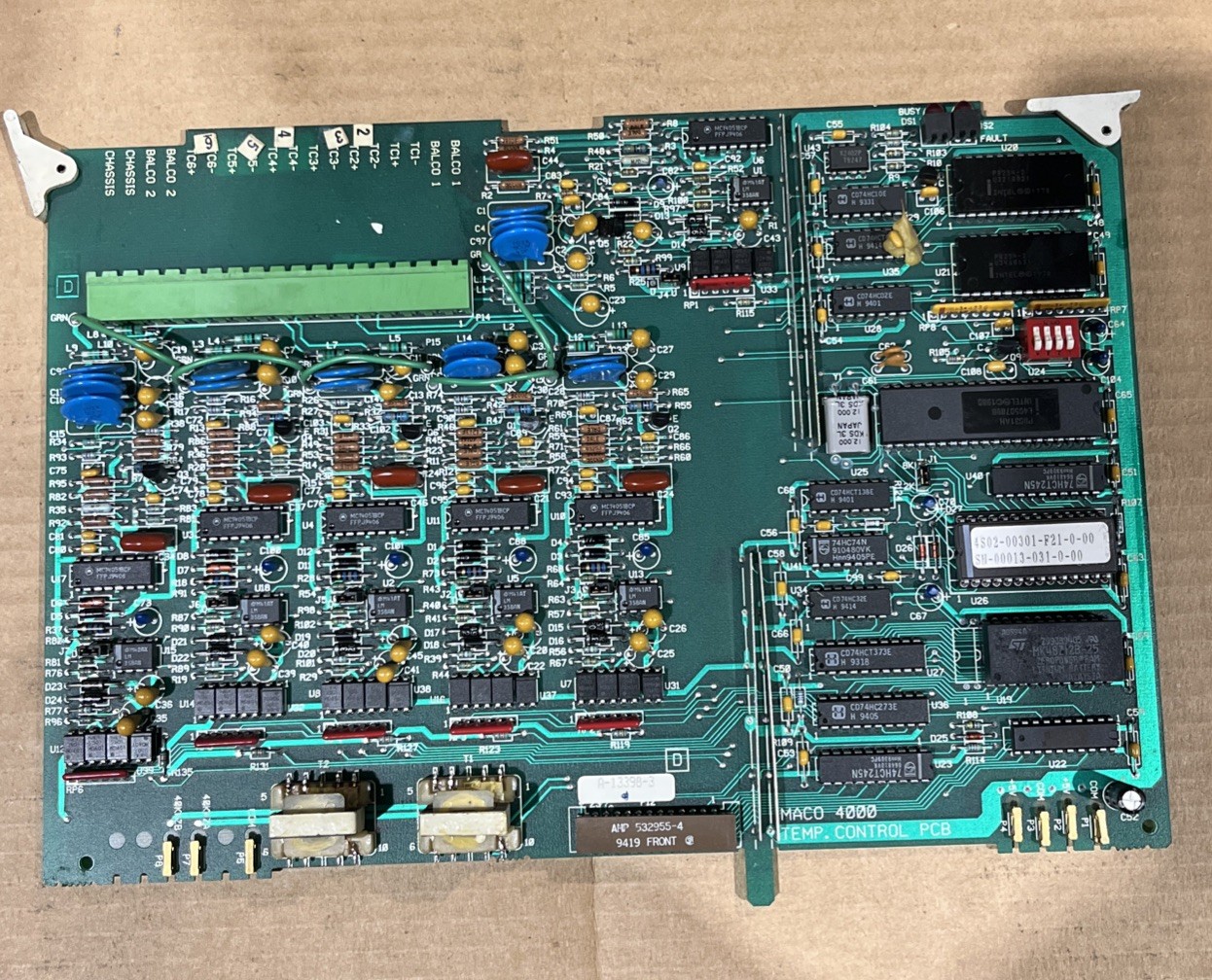 🔥Barber Colman A-13398-3 Maco 4000 Temperature Control PCB, Used 🇺🇸