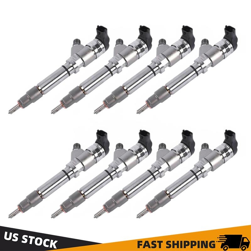 For 04-05 Chevy Silverado GMC Sierra 3500 6.6L Fuel Injectors 8Pcs For 04-05 Chevy Silverado GMC Sierra 3500 6.6L Fuel Injectors 8Pcs