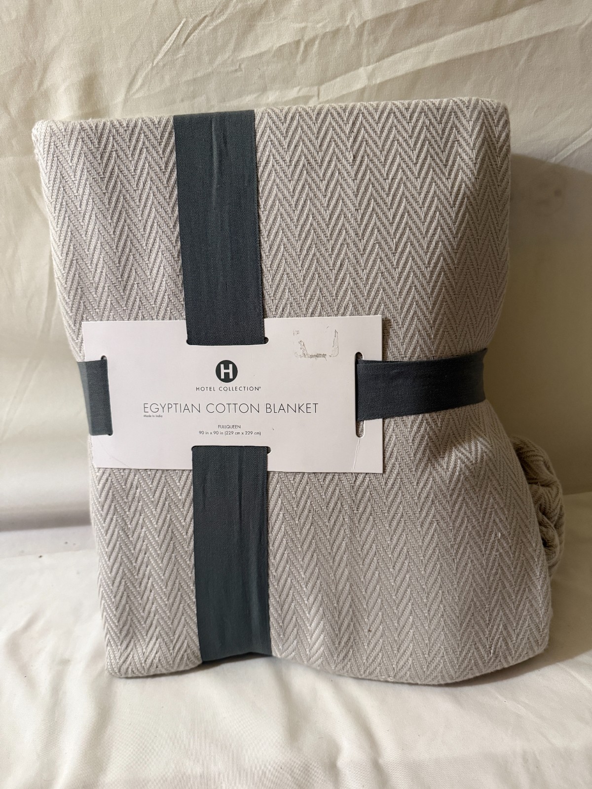 New Hotel Collection 100% Egyptian Cotton Blanket KING Palladium Gray New Hotel Collection 100% Egyptian Cotton Blanket KING Palladium Gray