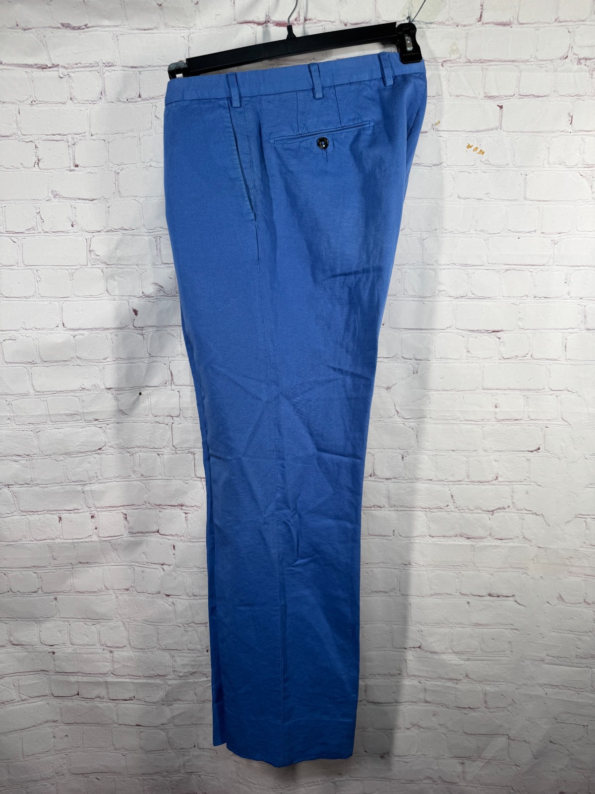 INCOTEX Mens Blue COTTON LINEN CHINOLINO Business Dress Pants Slacks 40x31